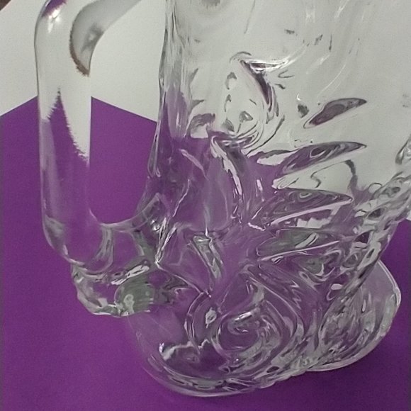 Decorated Clear Glass Boot Great Condition - Picture 2 of 9